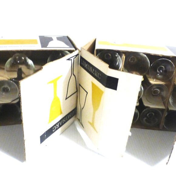 20pc Luminarc GOBLET Glasses Verre a Pied Tulipe FRANCE Vintage Glass Goblet - Picture 5 of 11